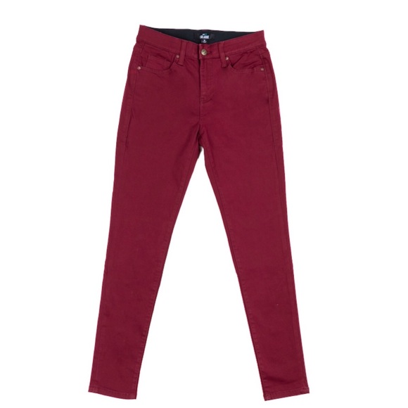 LULAROE SKINNY CRANBERRY STRETCH JEANS - size 44 - Picture 1 of 4